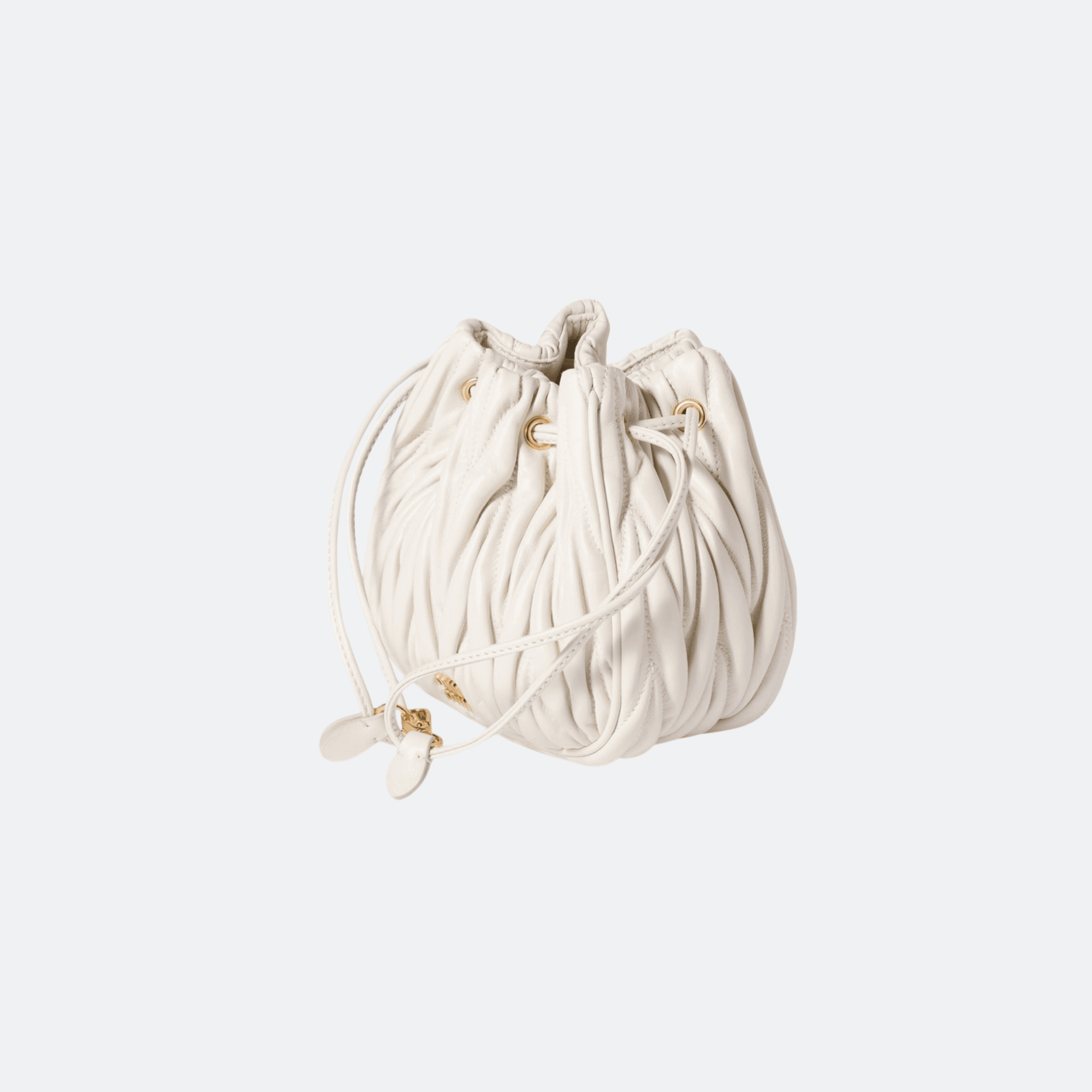 Miu Miu Matelassé Nappa Leather Bag - White alternate