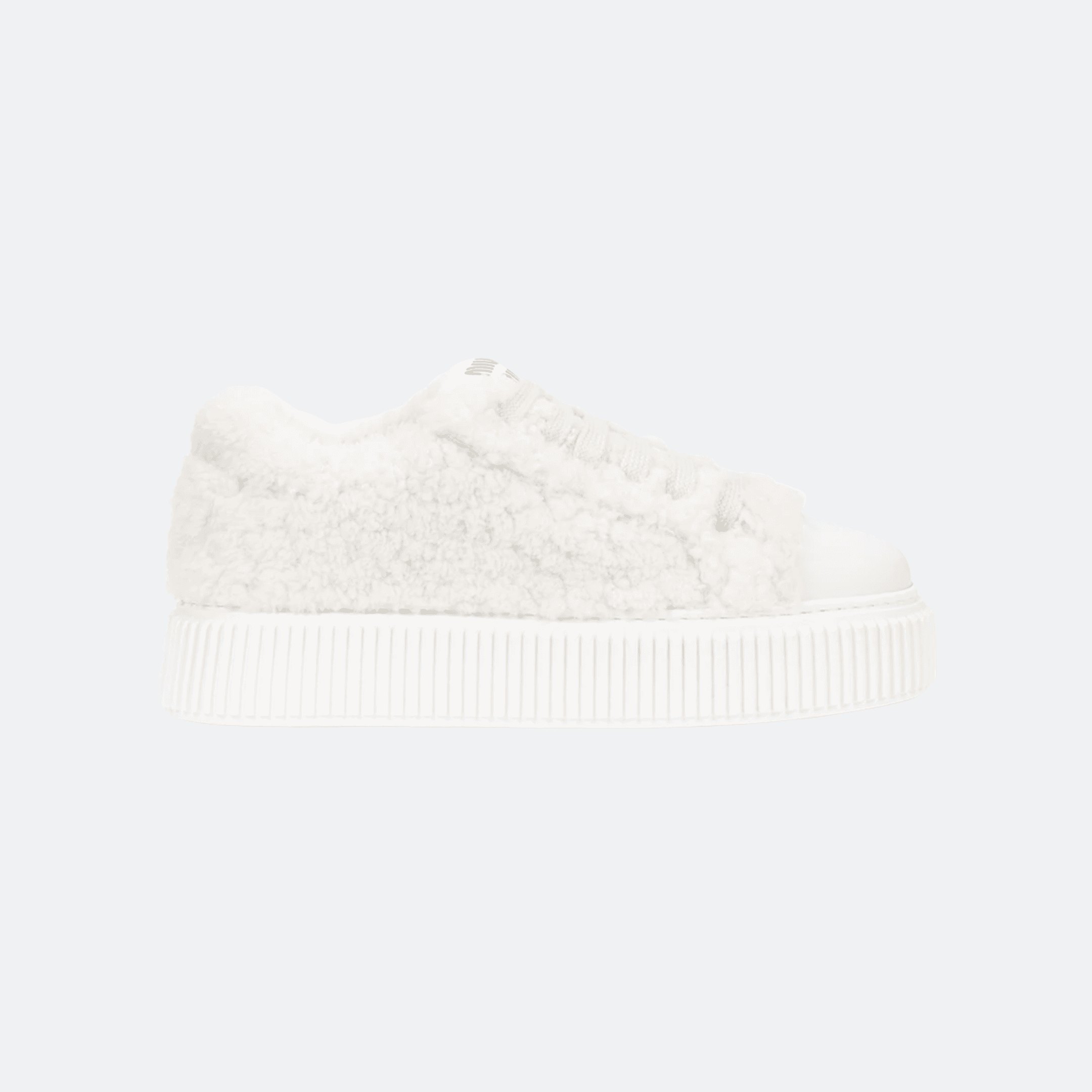 Miu Miu Shearling White Women Sneakers