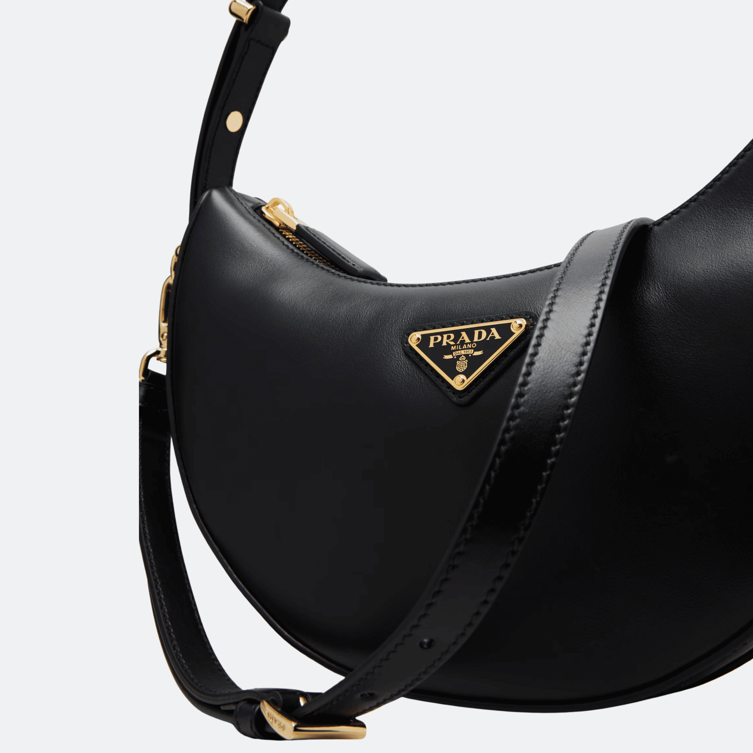 Prada Arqué Mini Shoulder Bag for Women - Black alternate