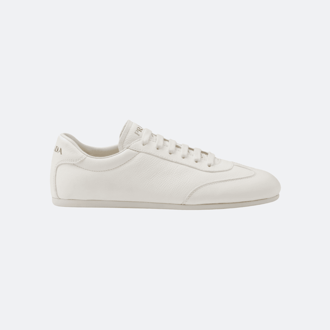 Prada Deer White Low-Top Sneakers