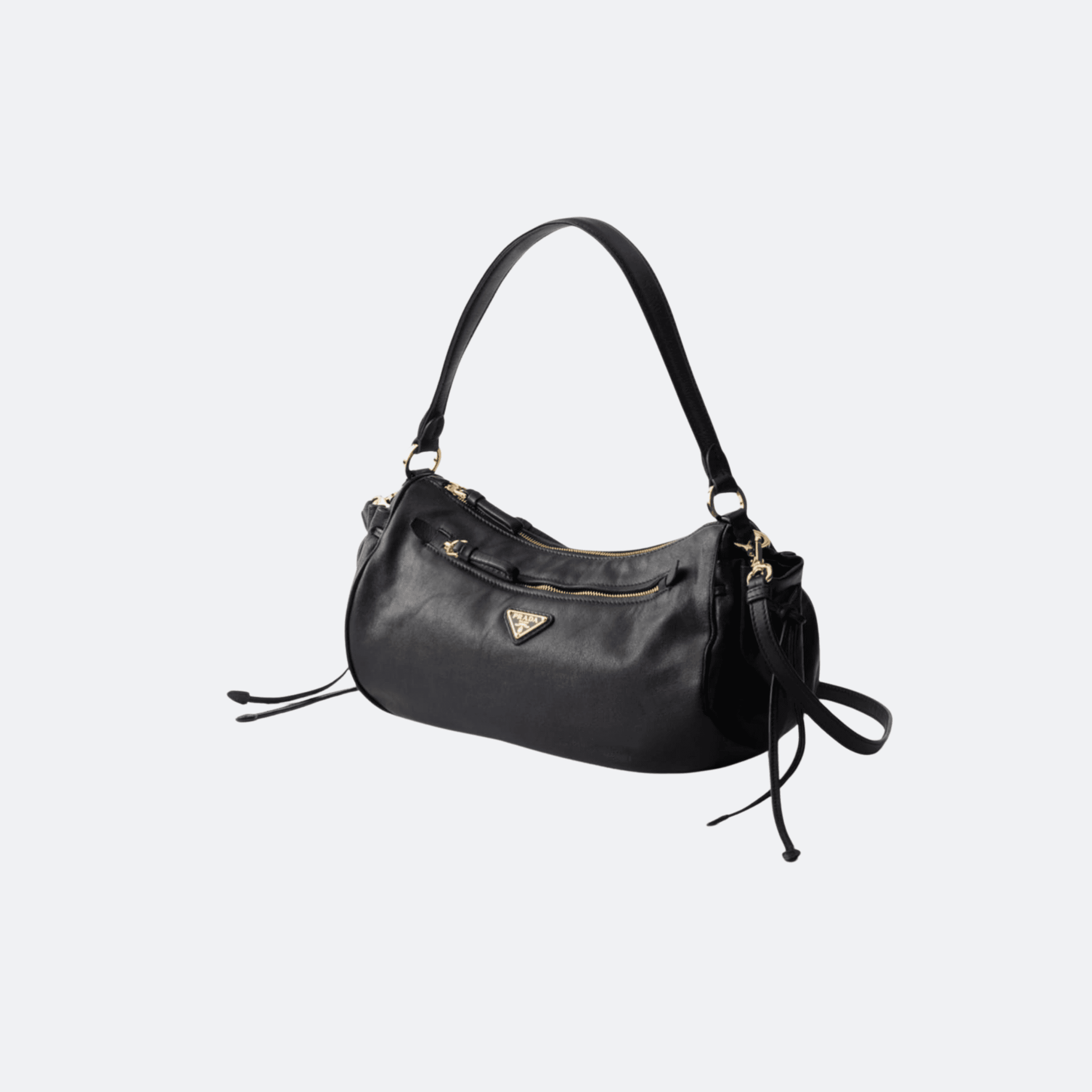 Prada Desiree Small Leather Shoulder Bag For Women - Black alternate
