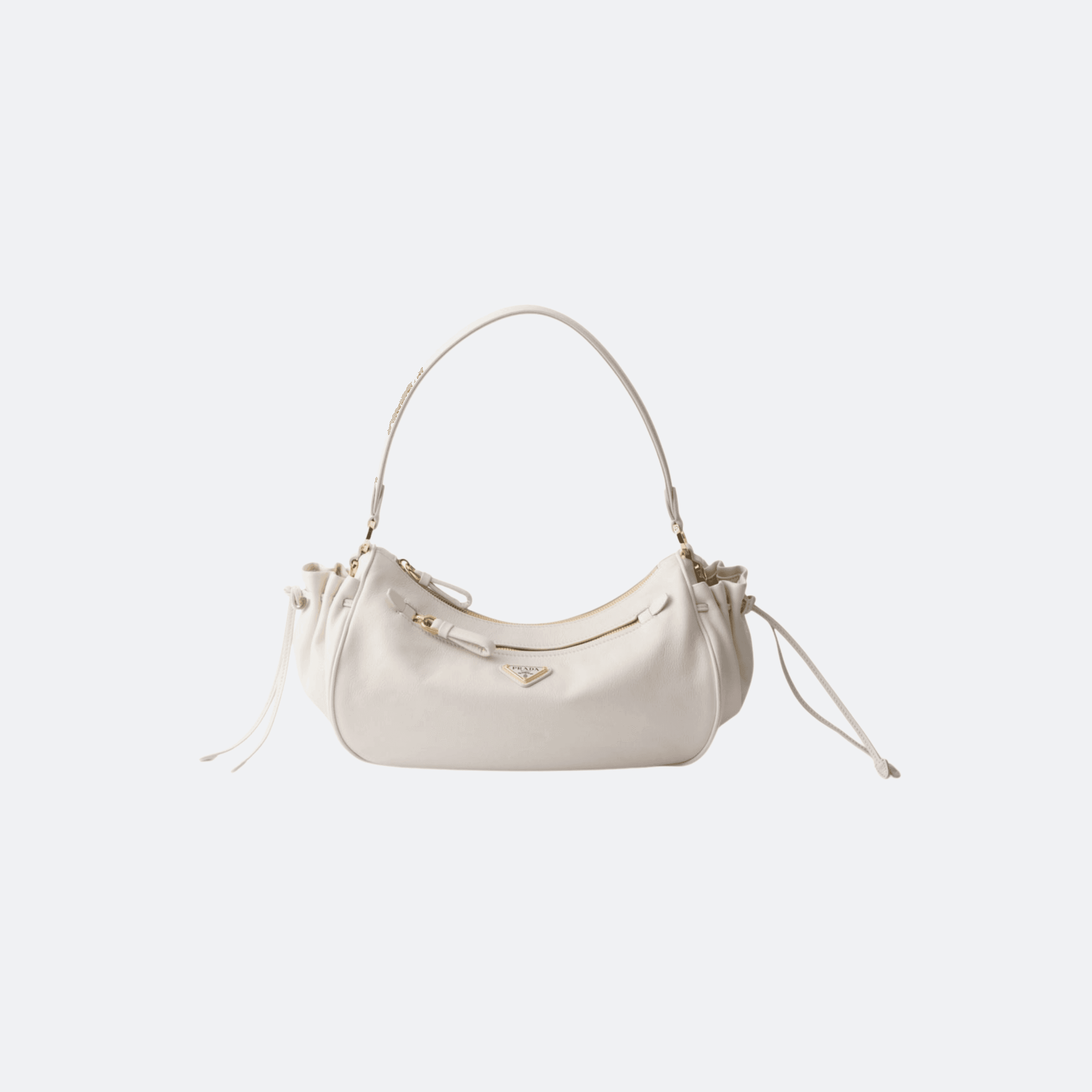Prada Desiree Small Leather Shoulder Bag For Women - White
