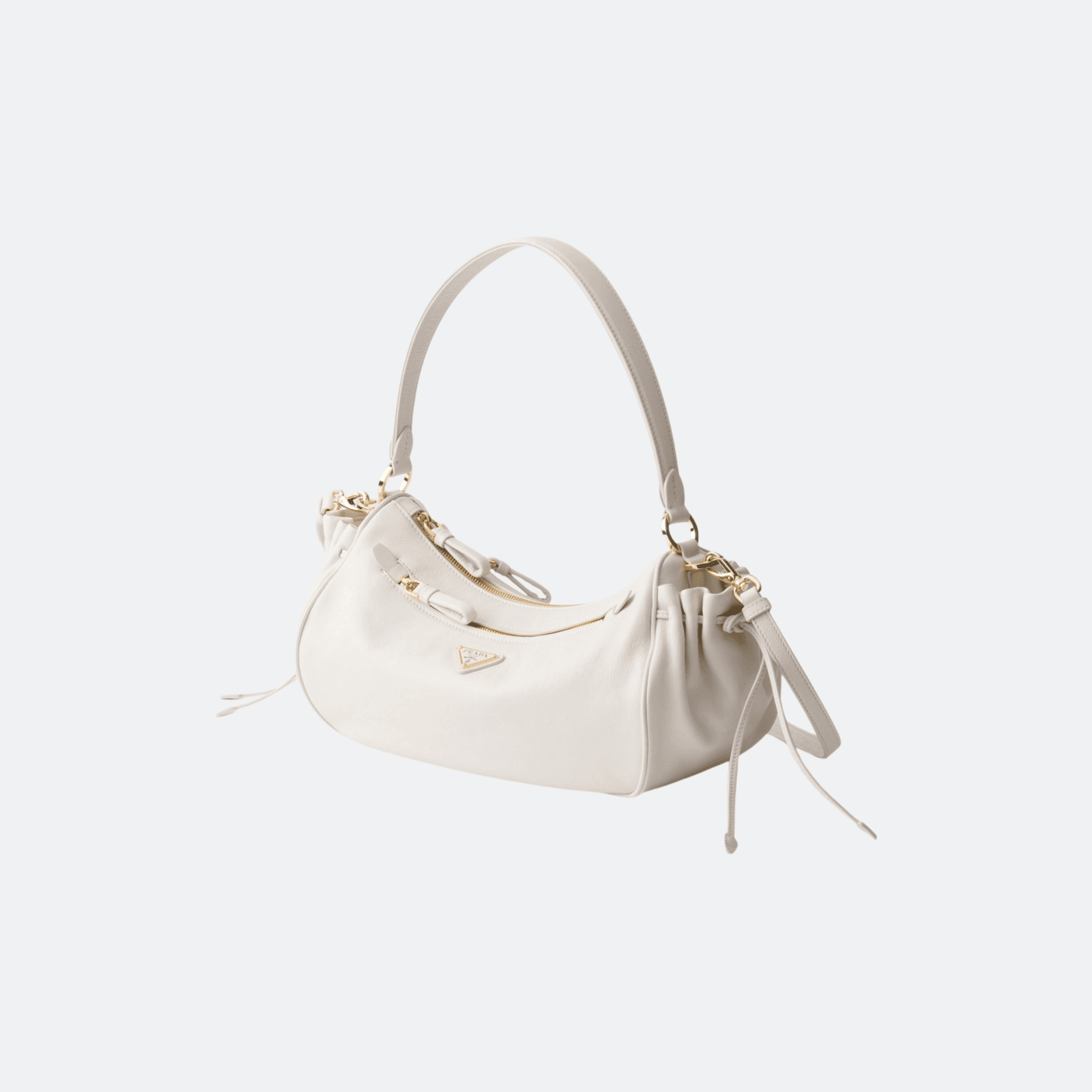 Prada Desiree Small Leather Shoulder Bag For Women - White alternate