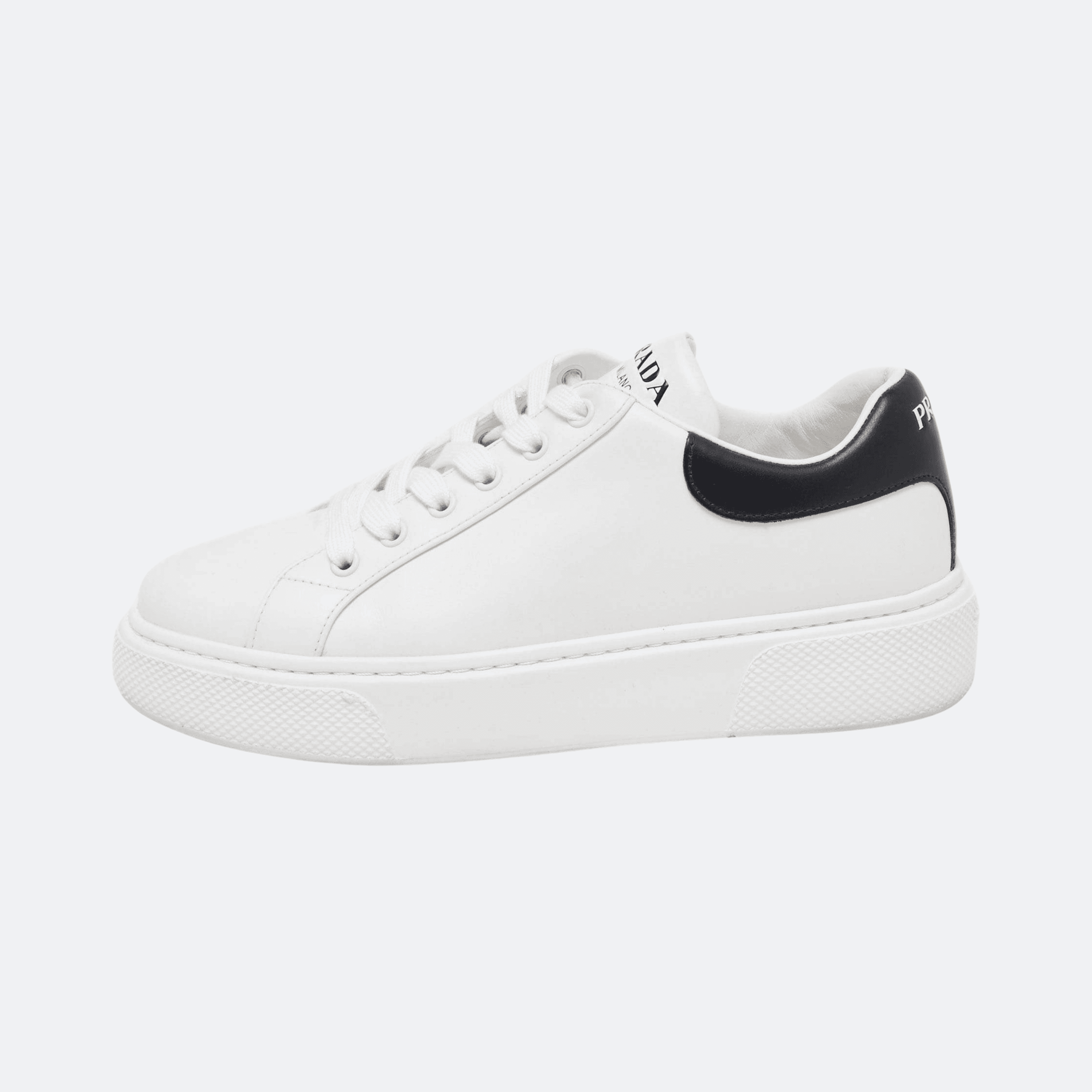 Prada Leather Sneakers For Women - White