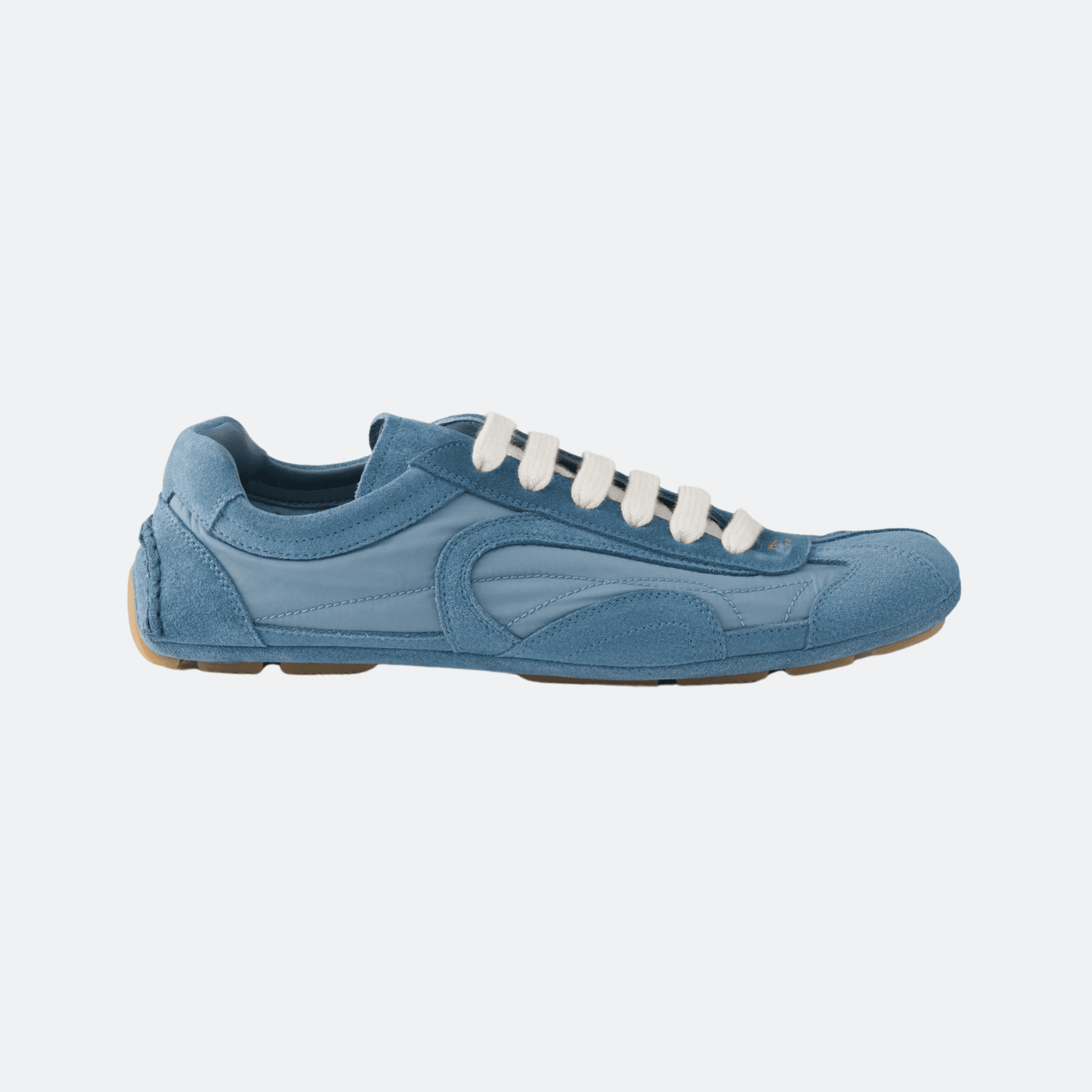Prada Montecarlo Re-Edition 2005 Suede Shoes for Women - Light Blue