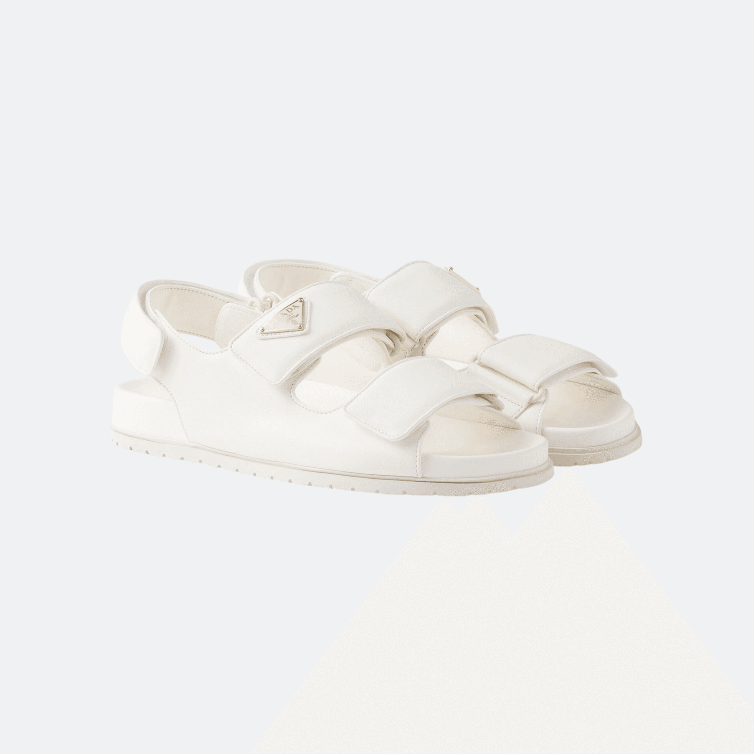 Prada Nappa Leather Women's Sandals – White alternate