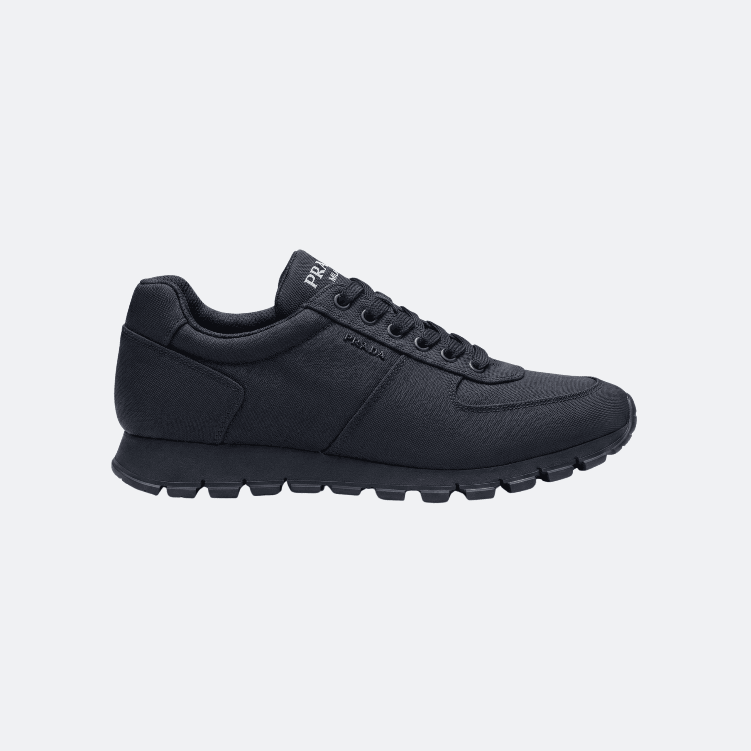 Prada Nylon Fully Navy Blue Low-Top Men Sneakers