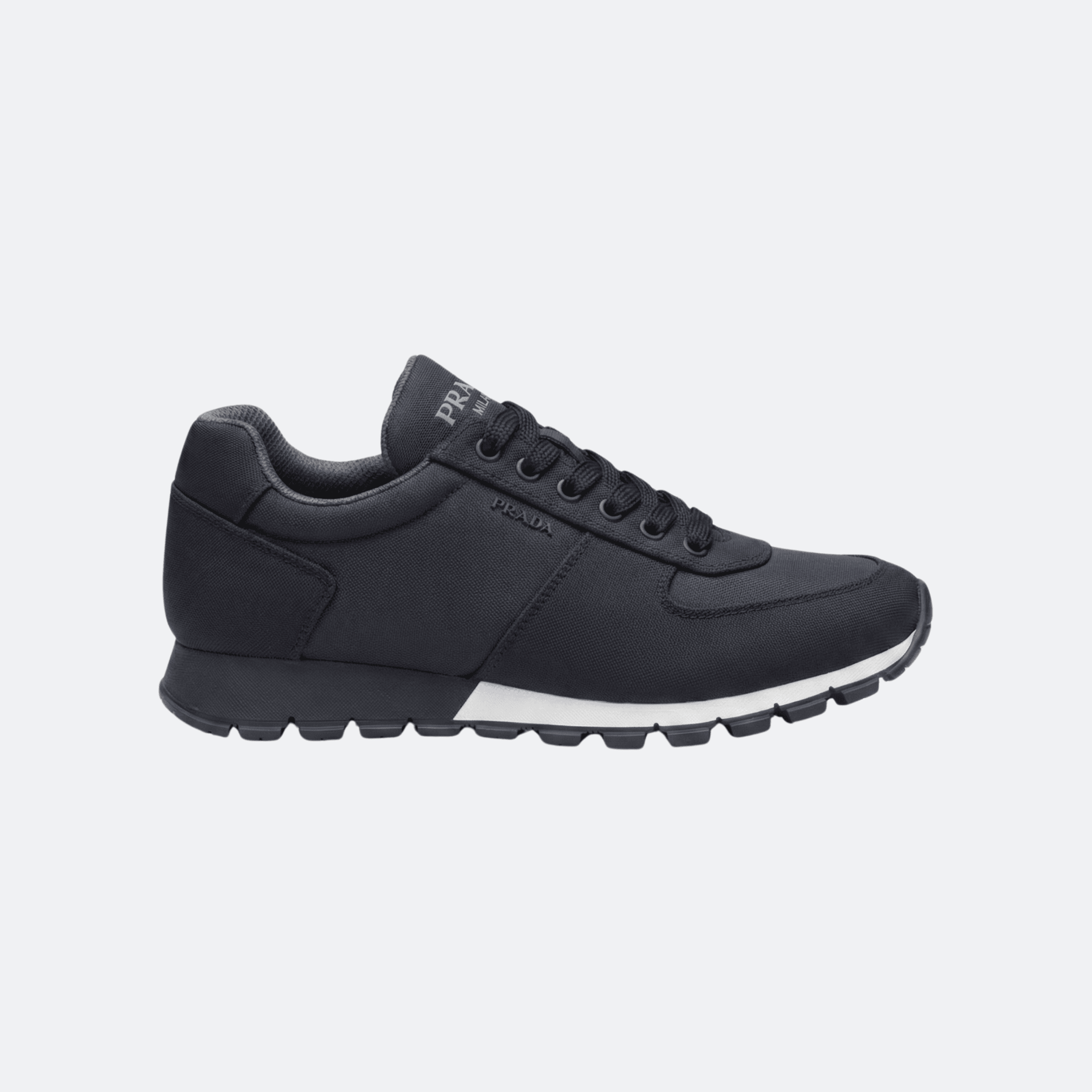 Prada Nylon Navy Blue Low-Top Men Sneakers