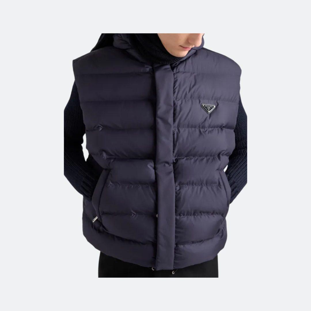 Prada Piumini Blue Men Nylon Vest alternate