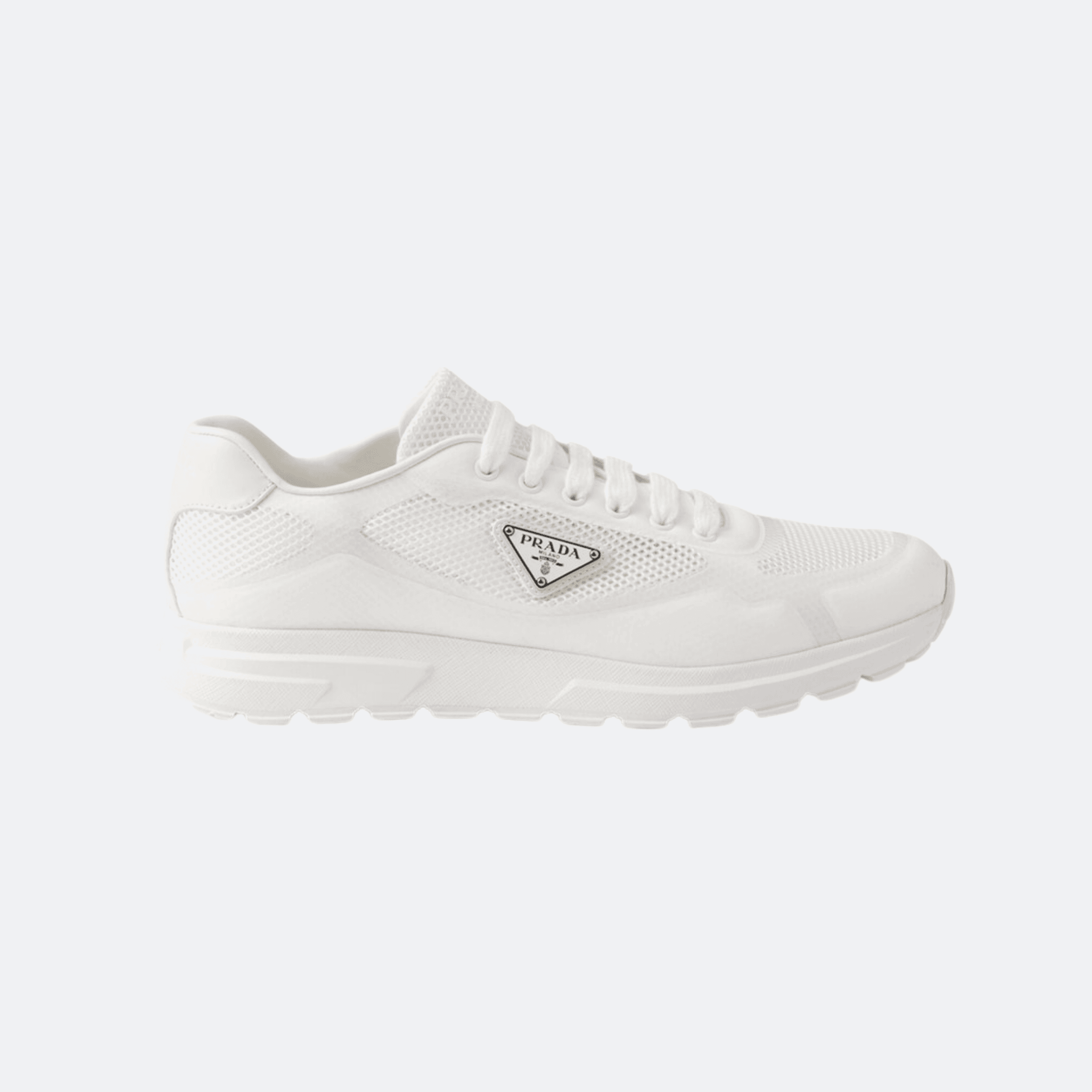 Prada Prax 2.0 Mesh Sneakers for Women - White