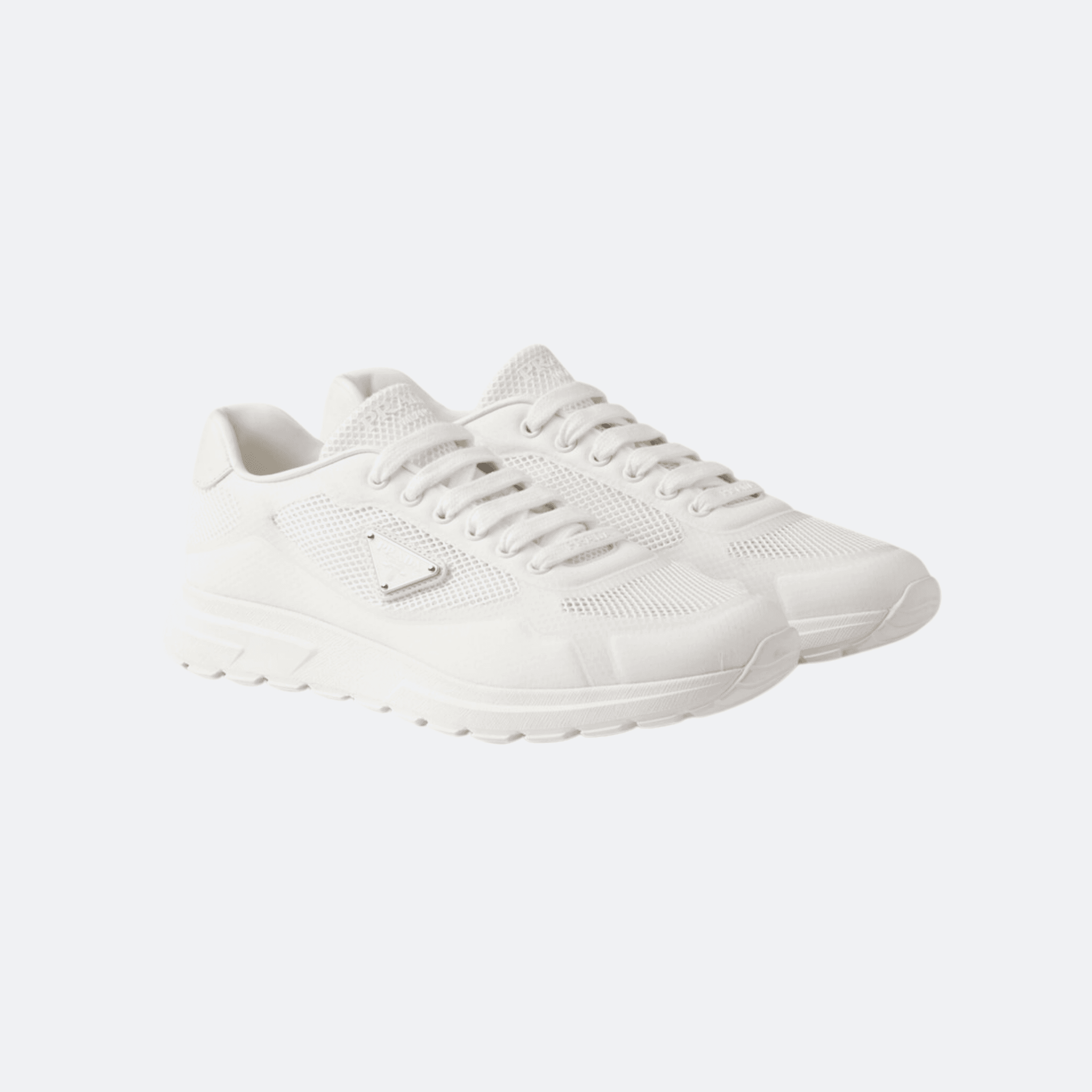 Prada Prax 2.0 Mesh Sneakers for Women - White alternate