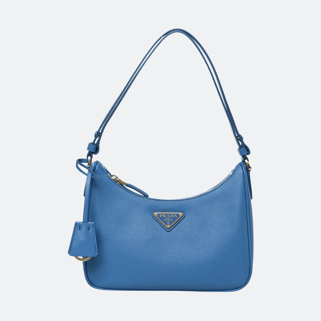 Prada Re-Edition Saffiano Blue Bag
