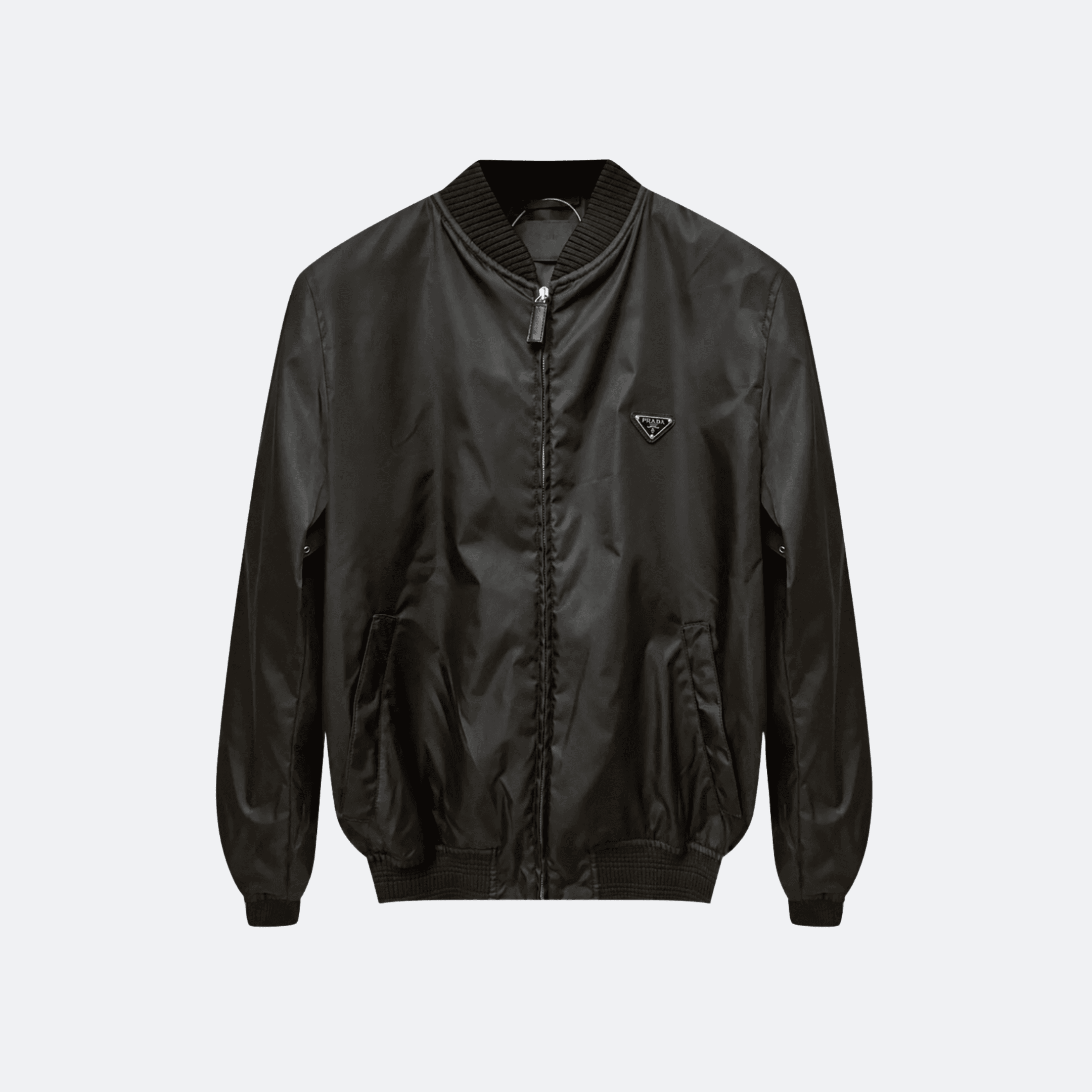 Prada Re-nylon Bomber Jacket For Men - Black alternate