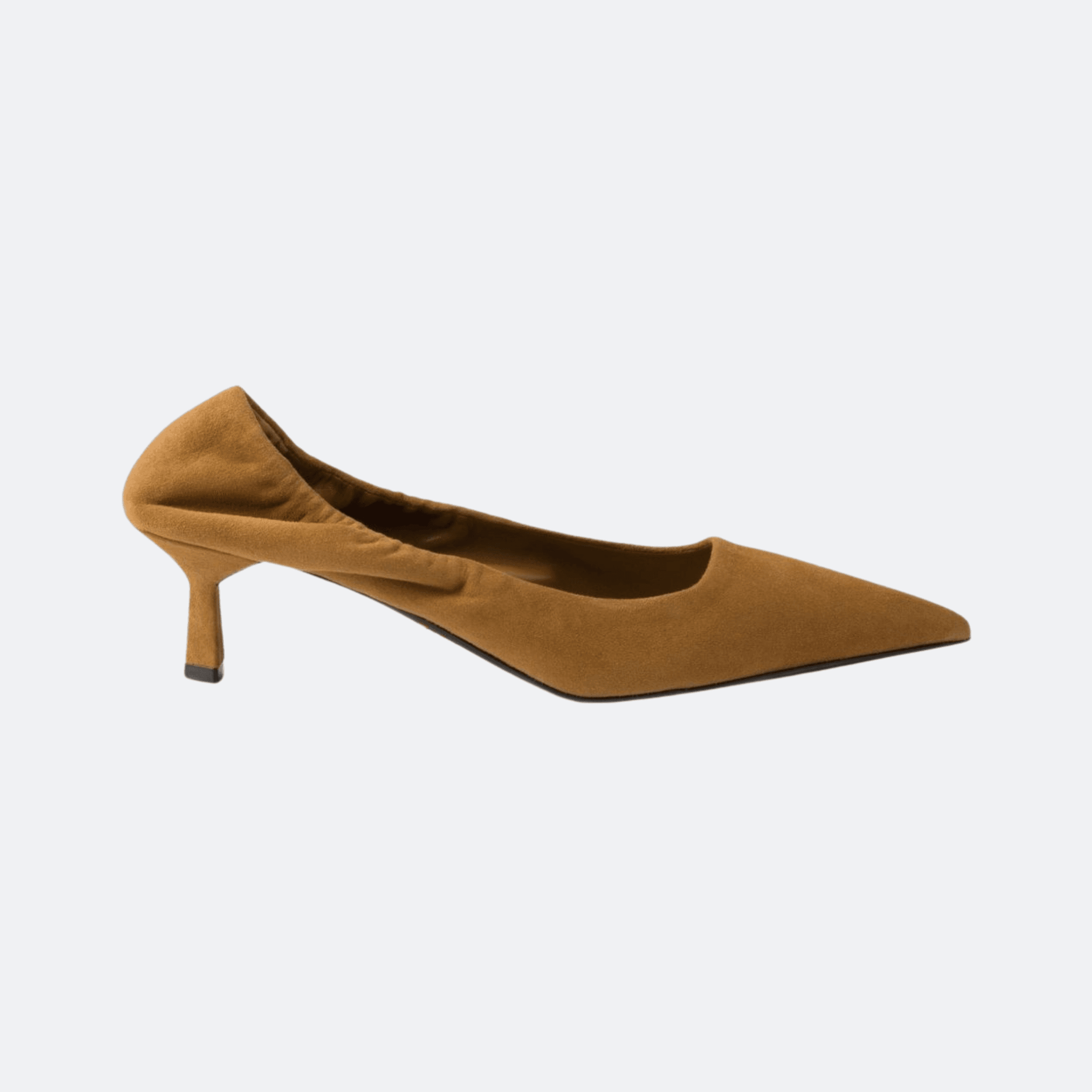 Prada Suede Pumps For Women - Camel