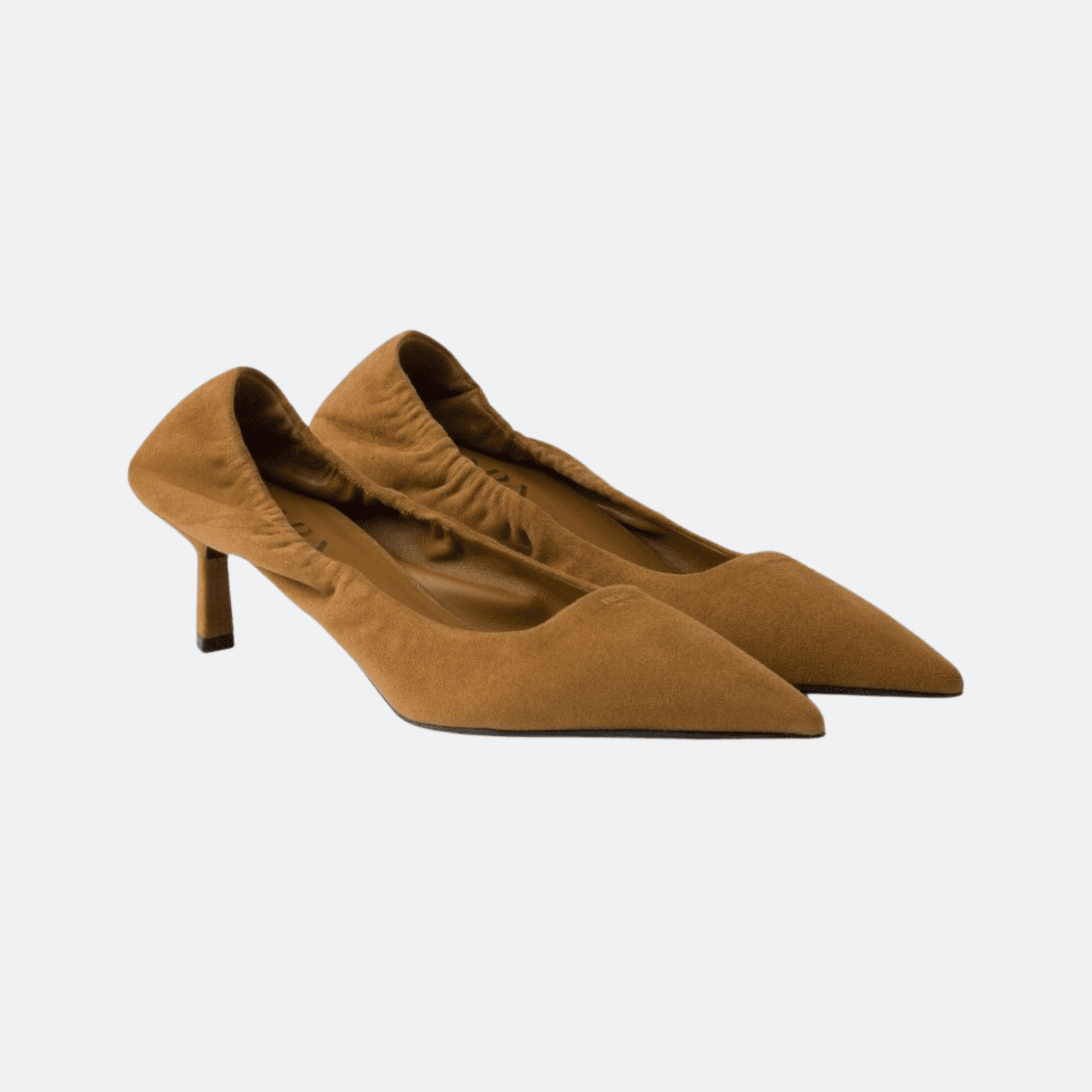 Prada Suede Pumps For Women - Camel alternate