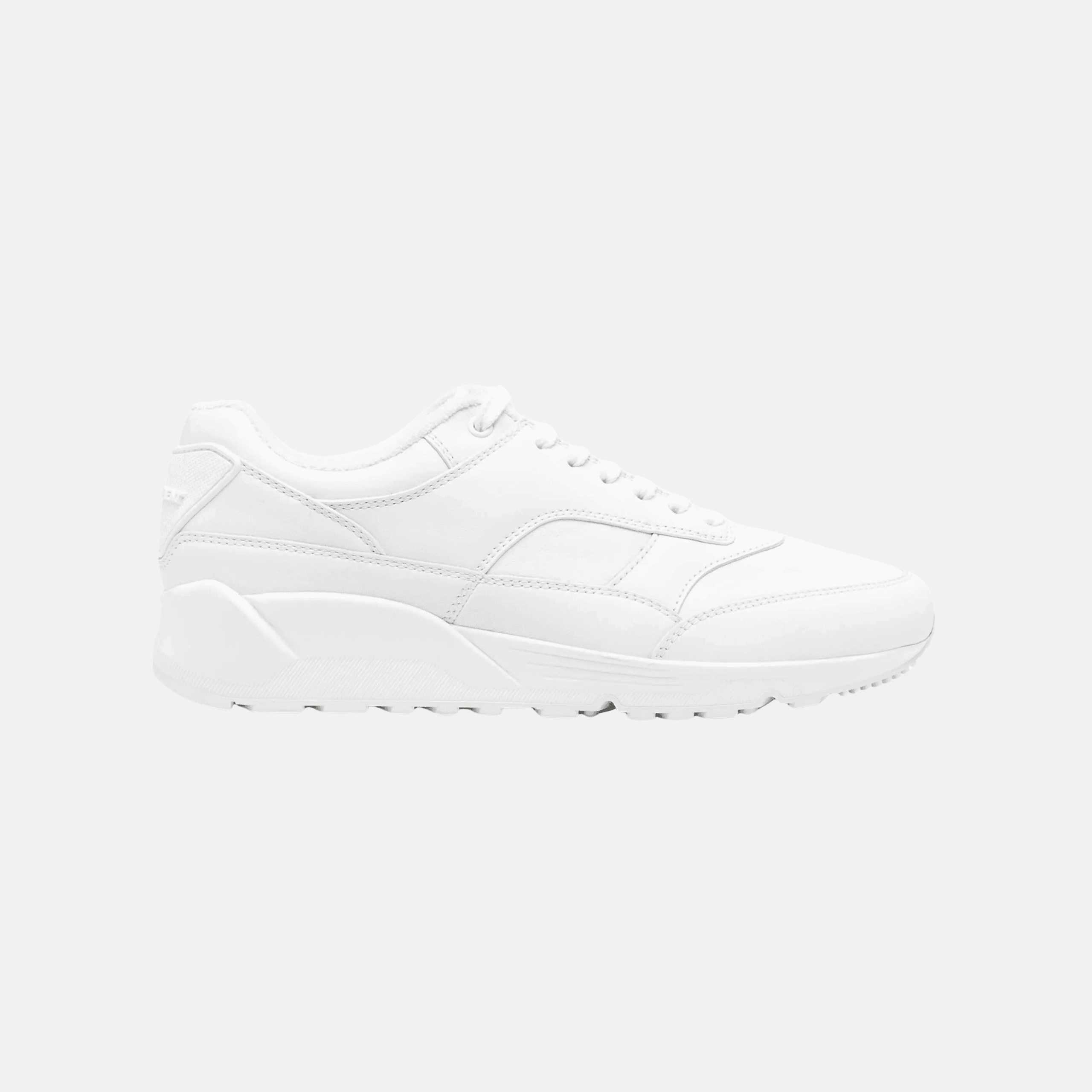 Saint Laurent Bump Leather Sneakers - White