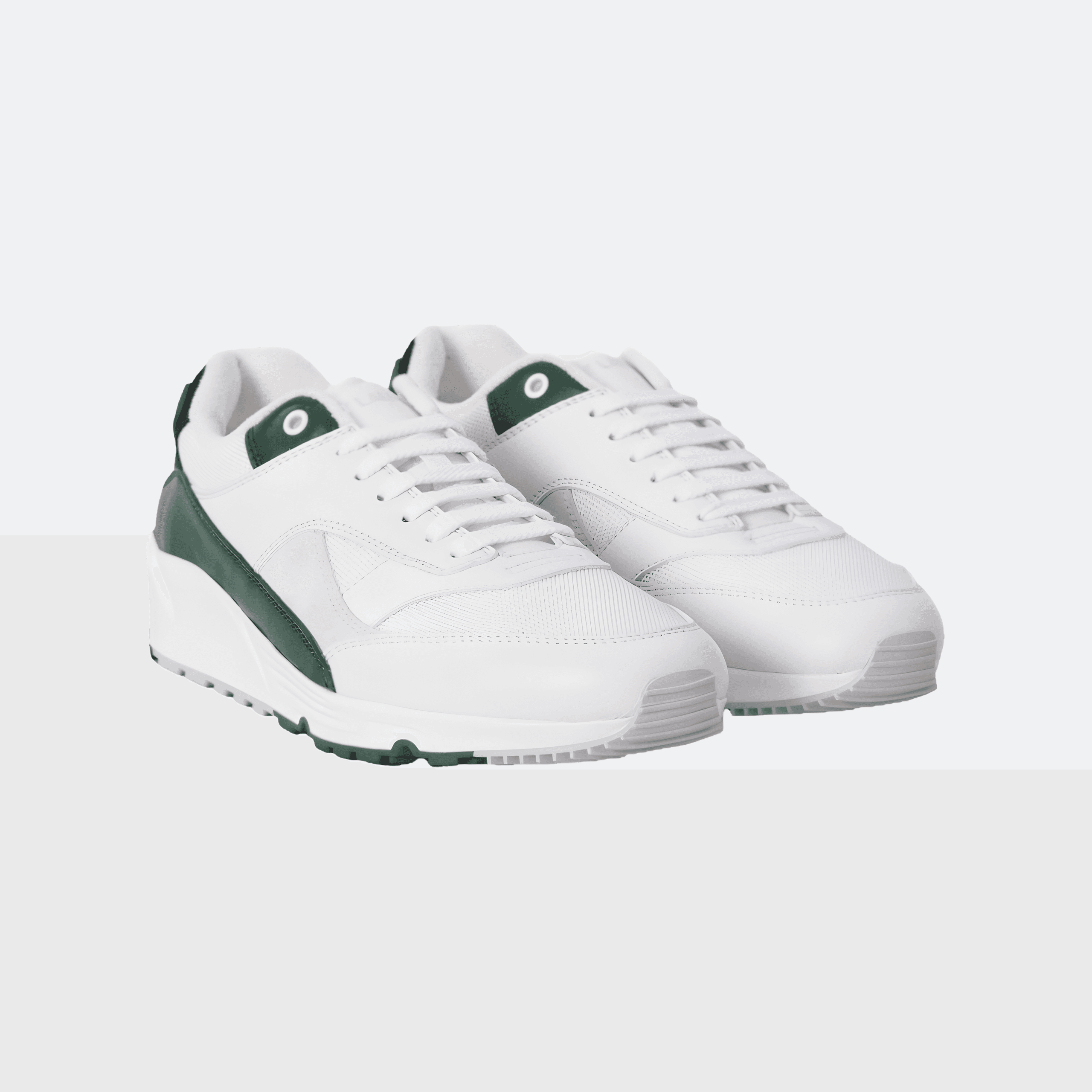 Saint Laurent Bump Sneakers for Men - White/Green alternate