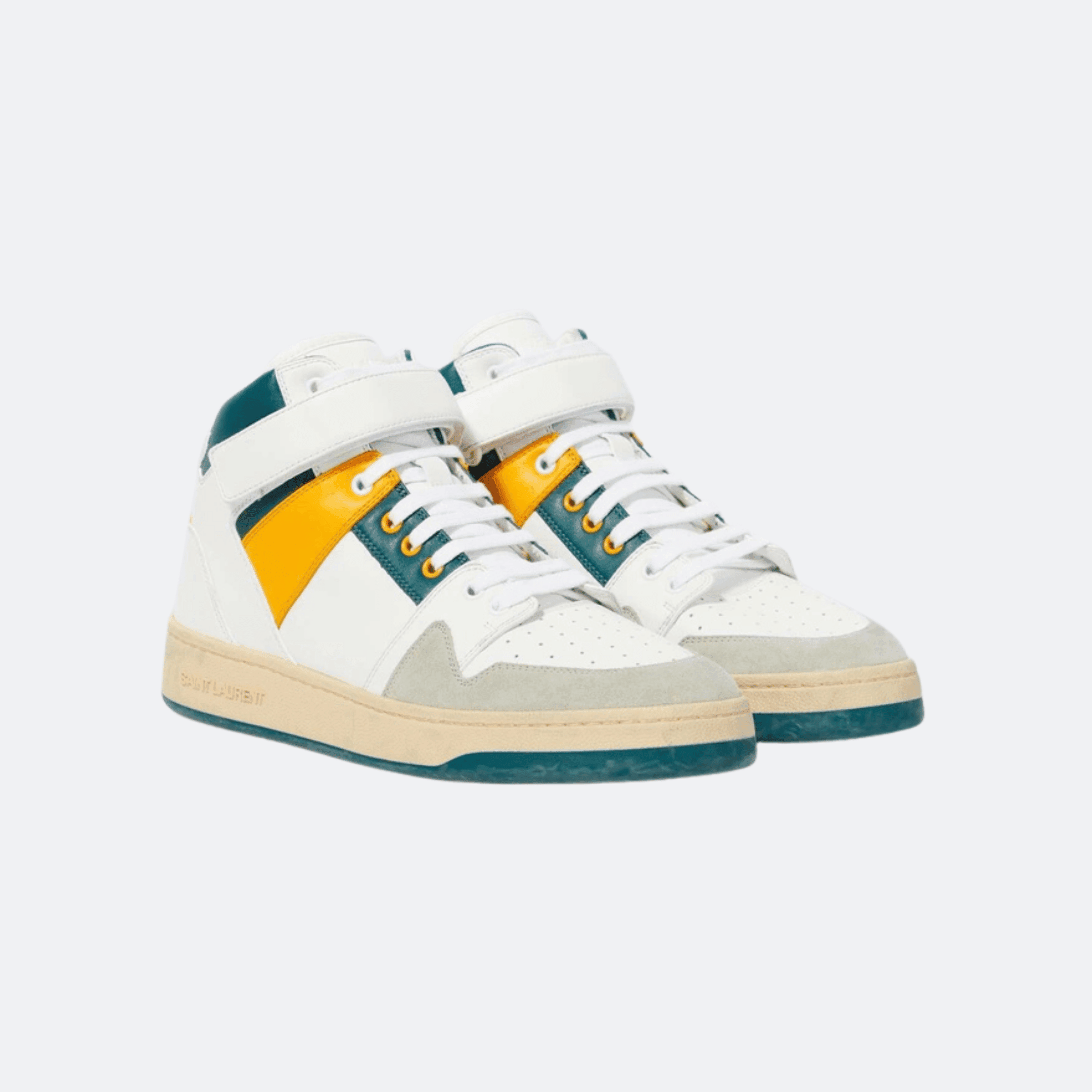 Saint Laurent Lax High-Top Sneakers -White alternate