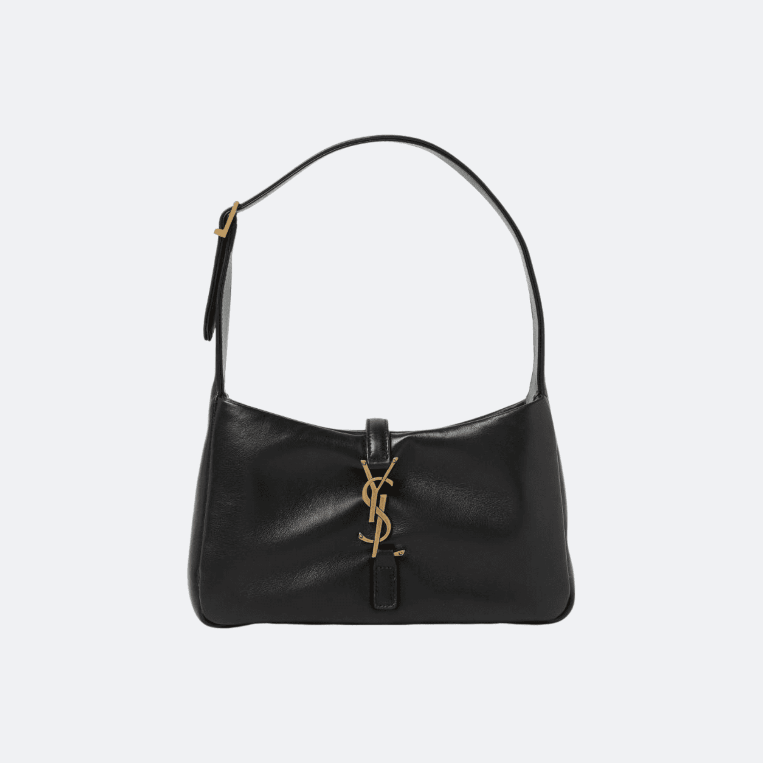 Saint Laurent Le 5 À 7 Puffer Leather Shoulder Bag - Black
