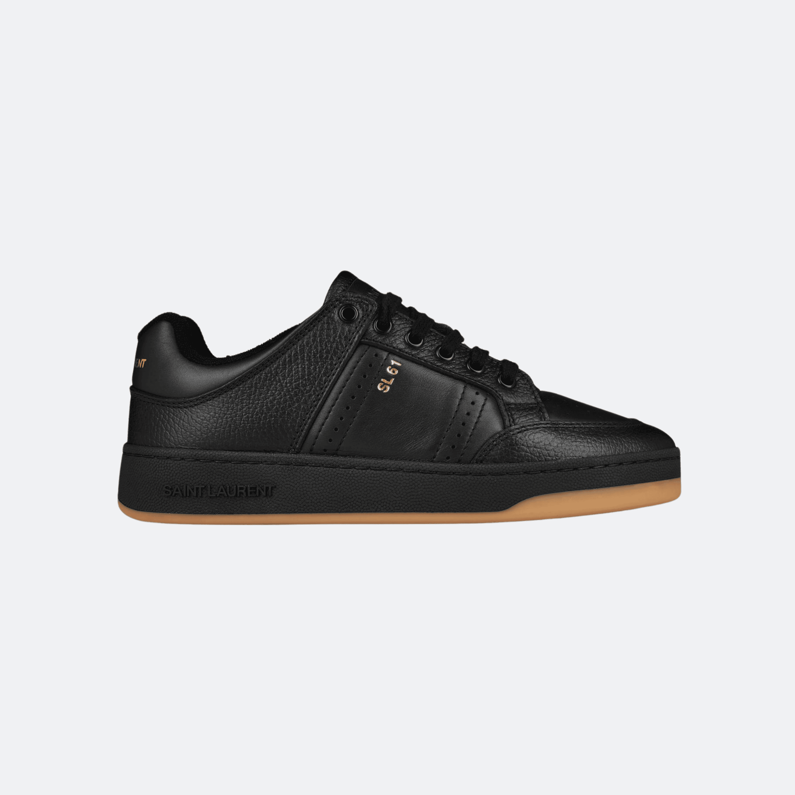 Saint Laurent SL61 Leather Sneakers - Black