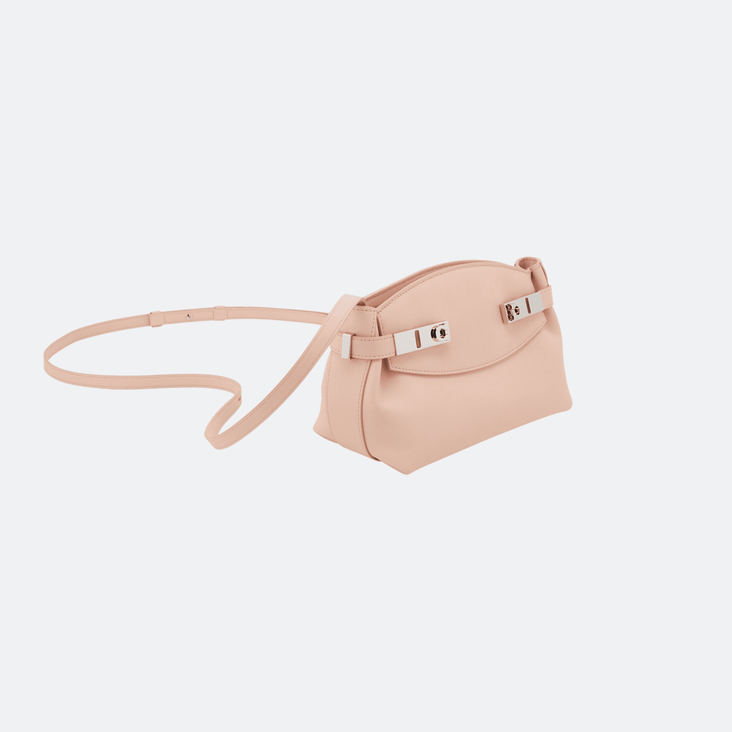 Salvatore Ferragamo Hug Leather Crossbody/Clutch Bag - Pink alternate