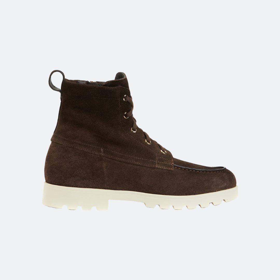 Santoni Brown Suede Women Boots