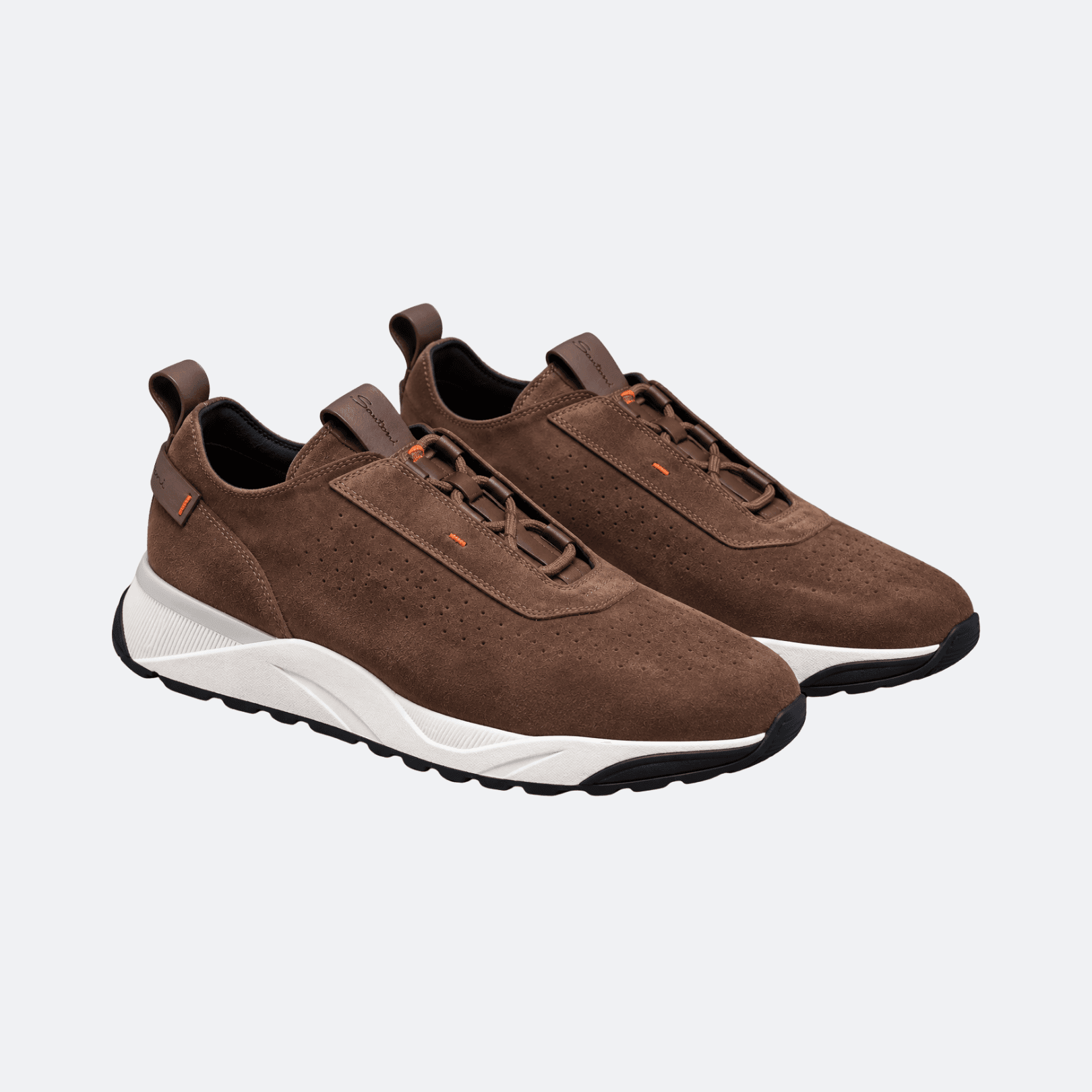 Santoni Easy Bounce Suede Sneakers – Light Brown alternate
