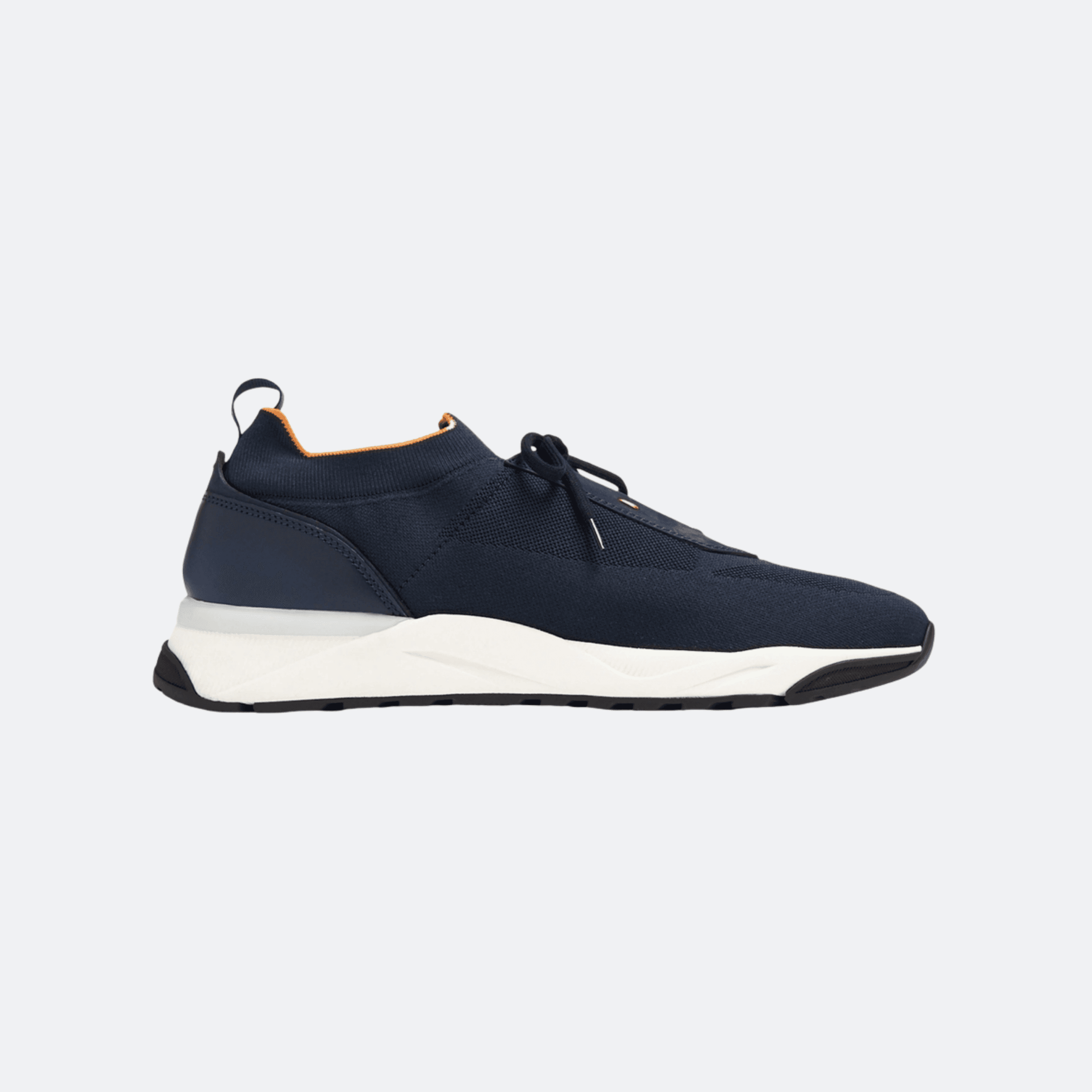 Santoni Knit Runner Sneakers for Men - Navy Blue