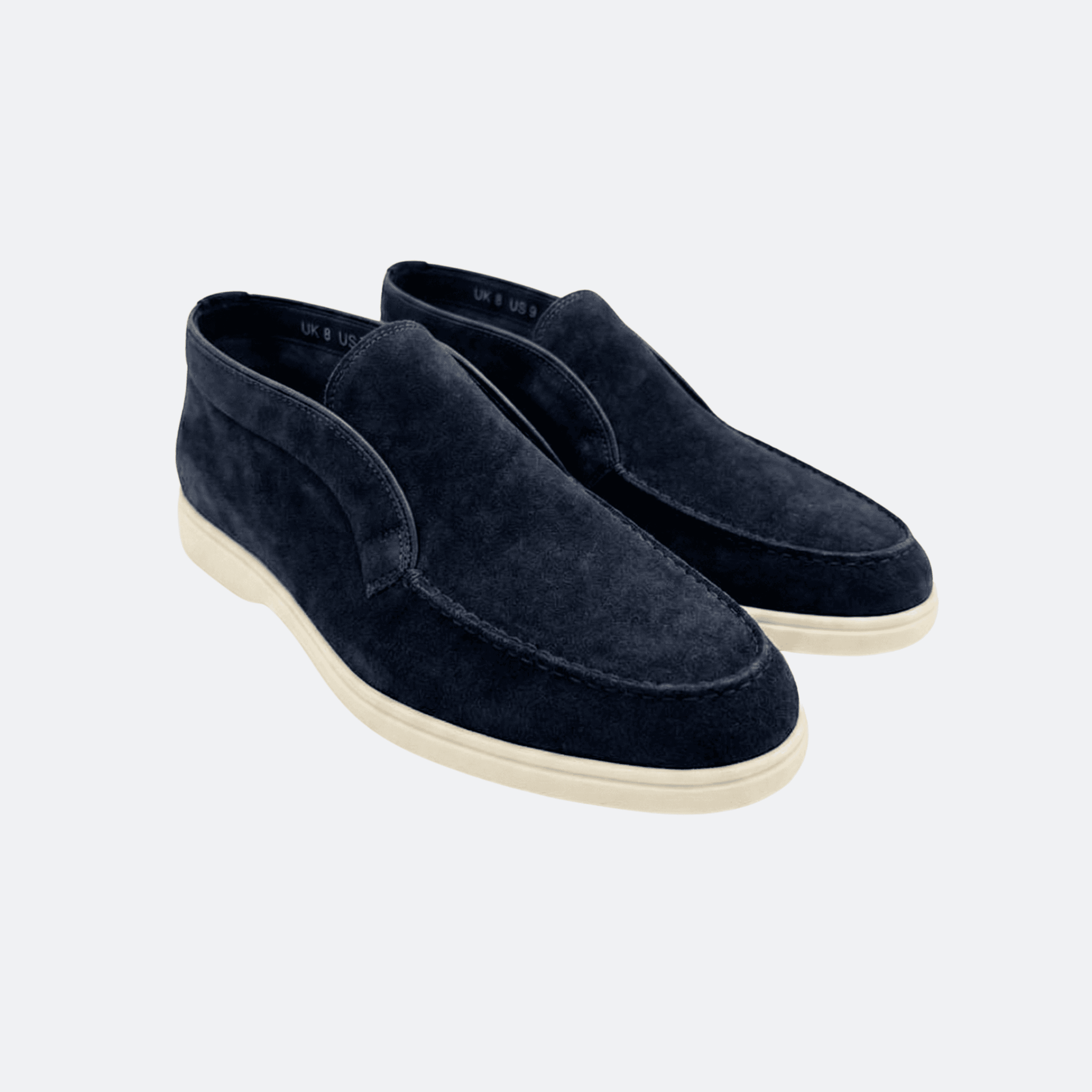 Santoni Navy Blue Men Ankle Boots with Fur Inside alternate