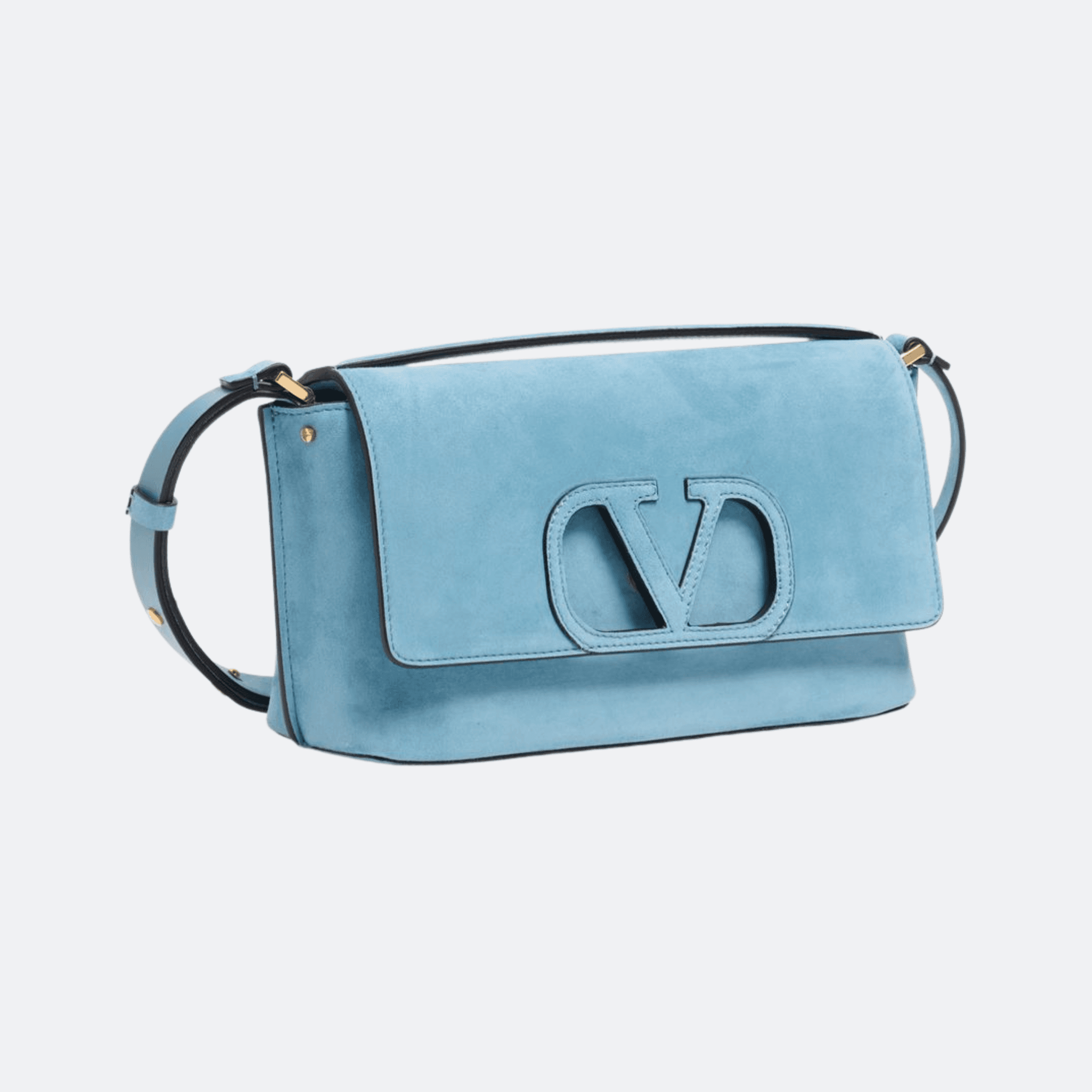 Valentino Fill Me Small Calfskin Shoulder Bag For Women - Light Blue alternate