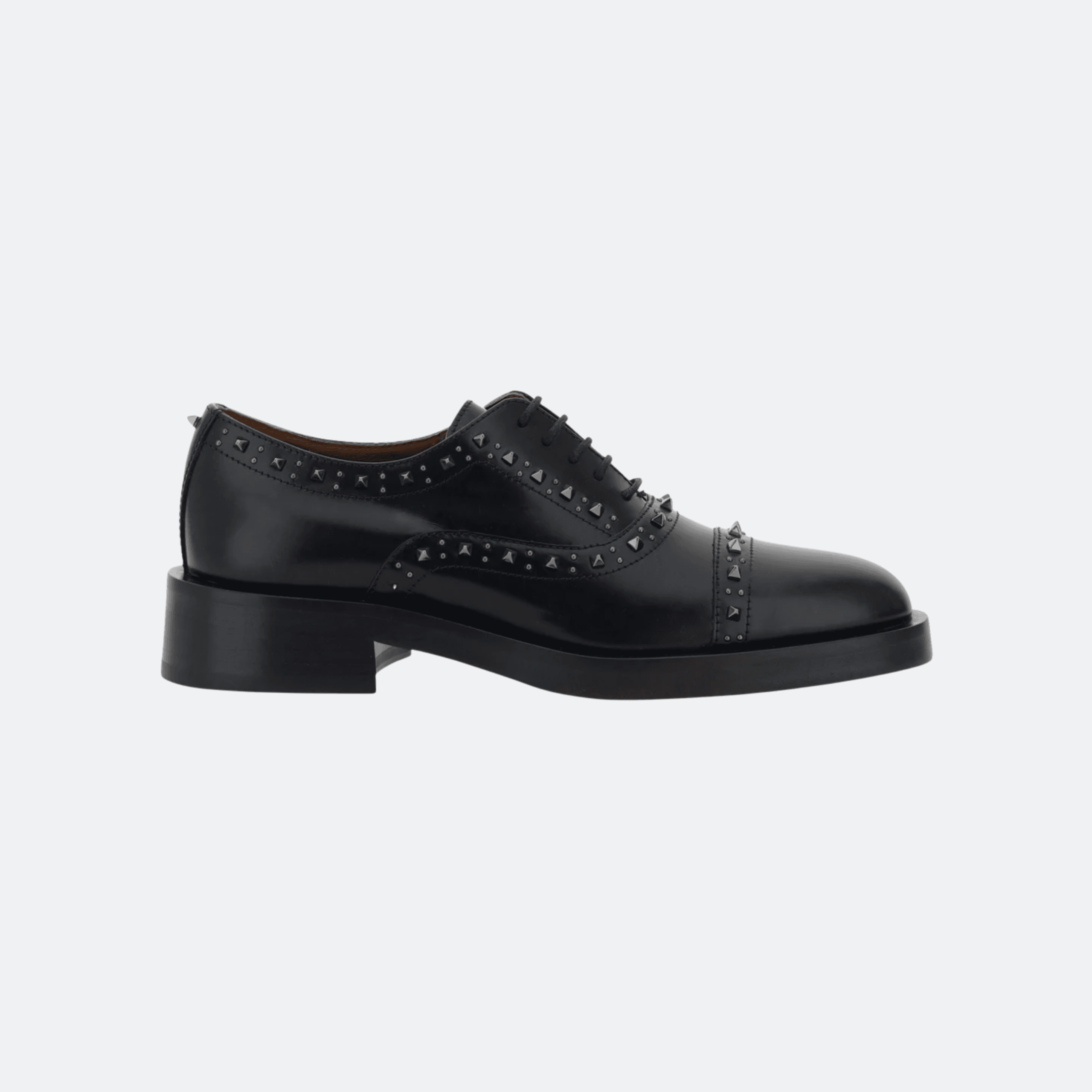 Valentino Garavani Gengleglam Black Leather Oxford Shoes
