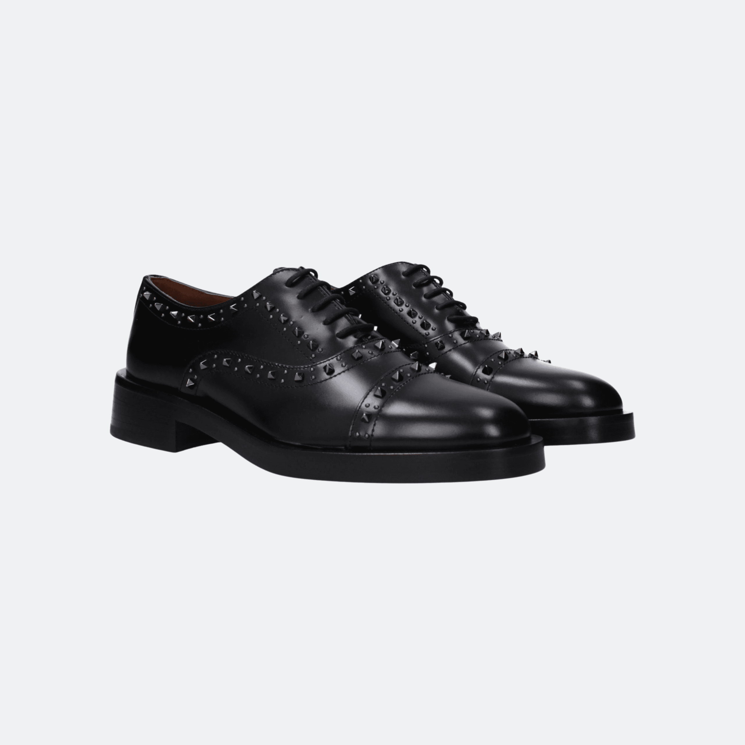 Valentino Garavani Gengleglam Black Leather Oxford Shoes alternate