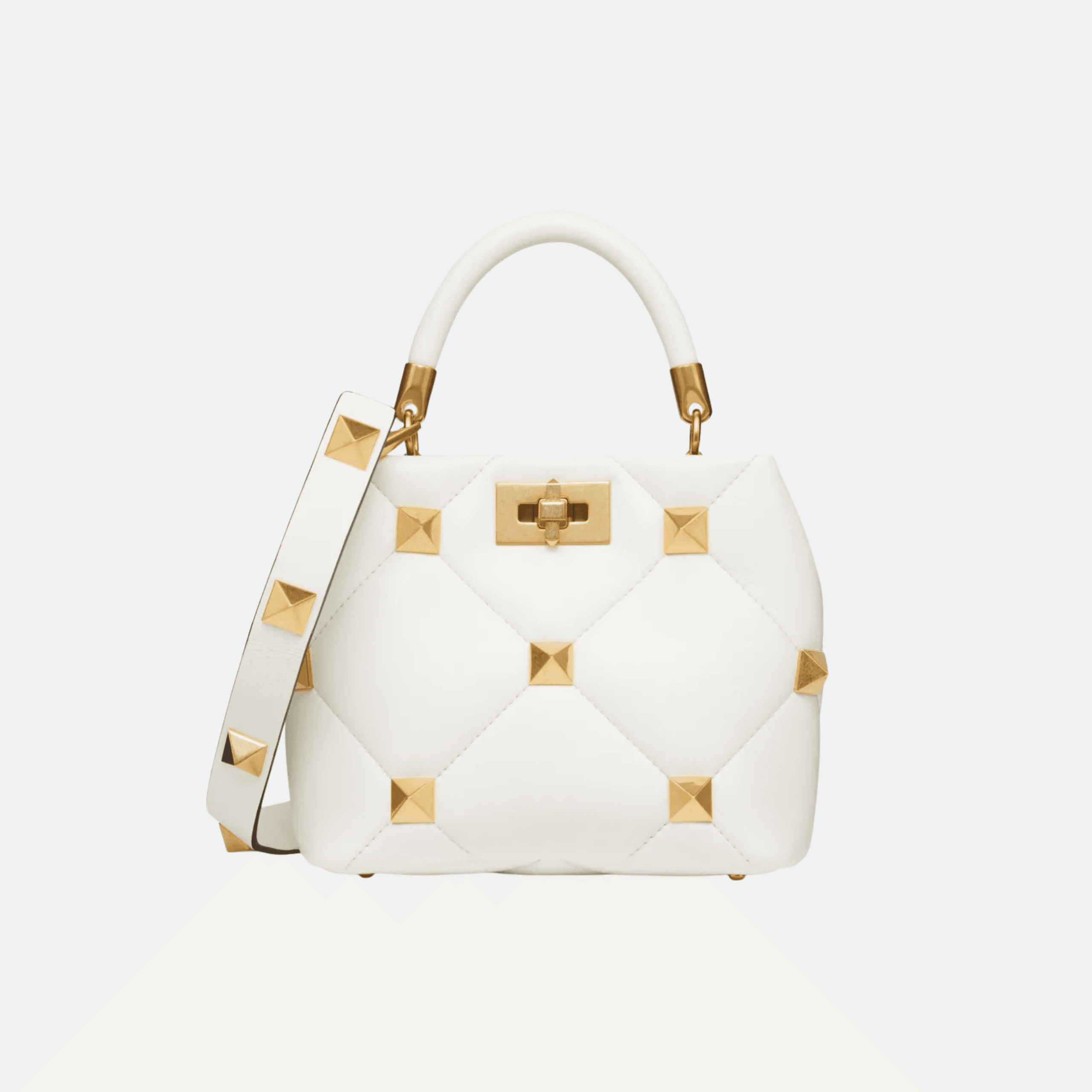 Valentino Garavani Rockstud Mini Top Handle Bag - White alternate