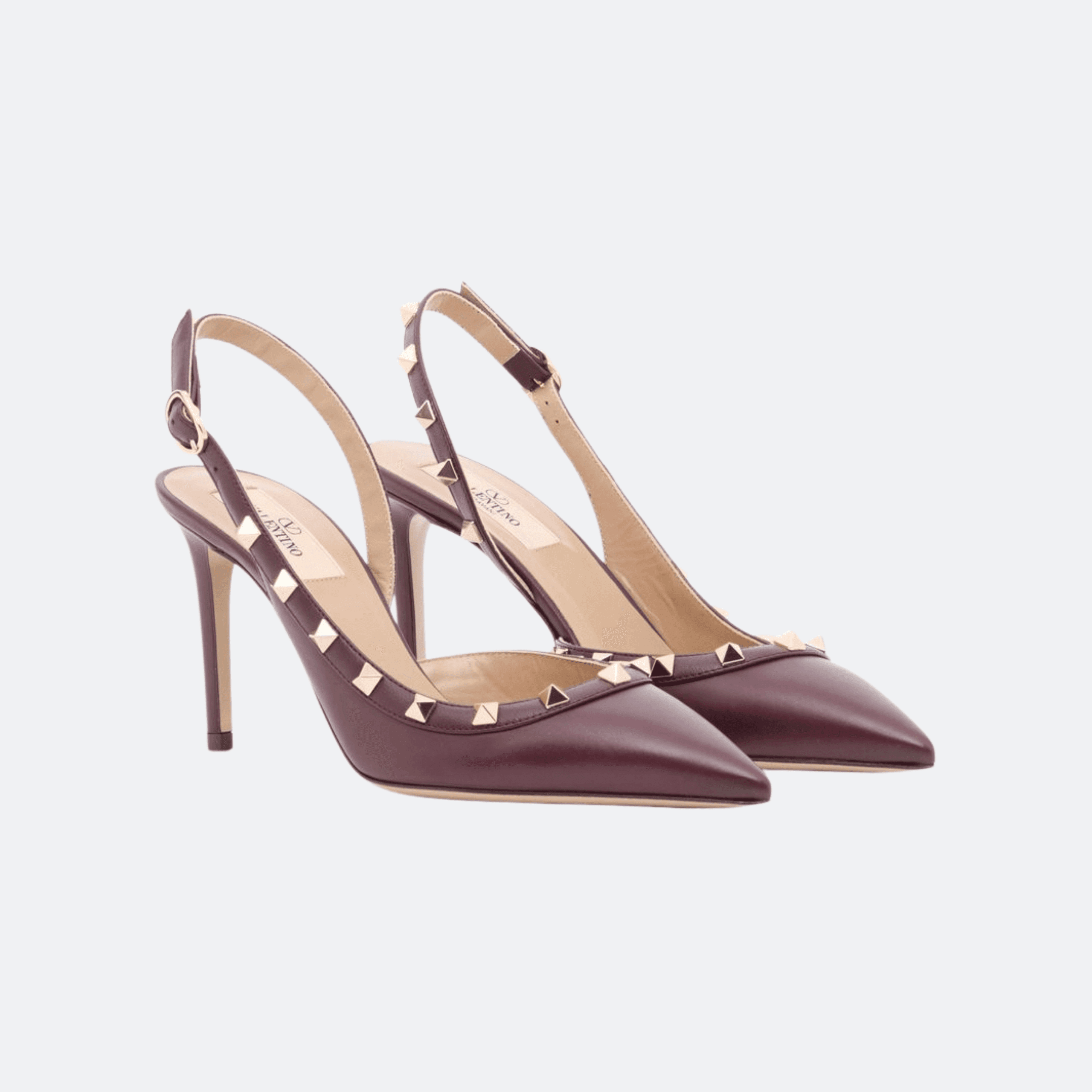 Valentino Garavani Rockstud Slingback Pump – Purple alternate