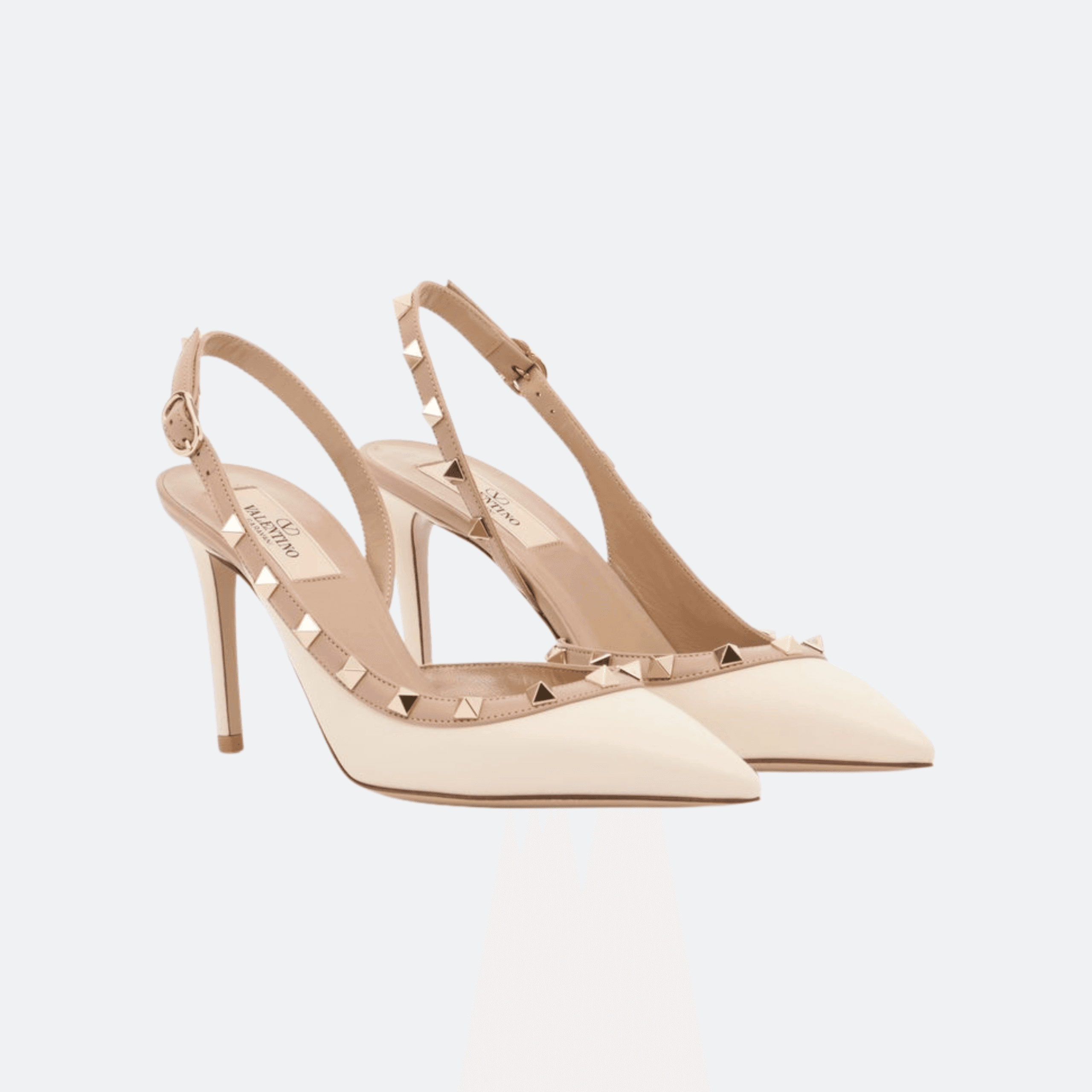 Valentino Garavani Rockstud Slingback Pump – White alternate