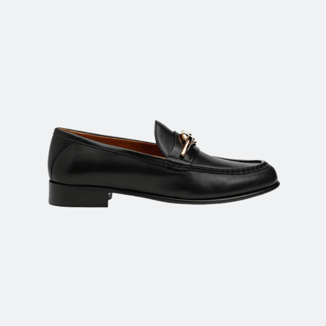 Valentino Garavani Vlogo Black Women Loafers